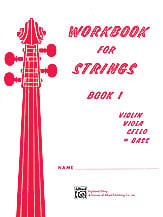 Workbook for Strings Volume 1 String Bass string method book cover Thumbnail